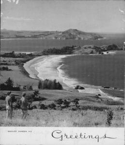 Postcard from New Zealand sent by Francesco Grosso to his mother Giulia Guilment in Sicily, 1967